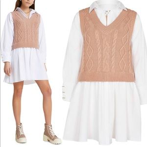 Cable Tank Overlay Dress